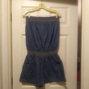Denim Romper